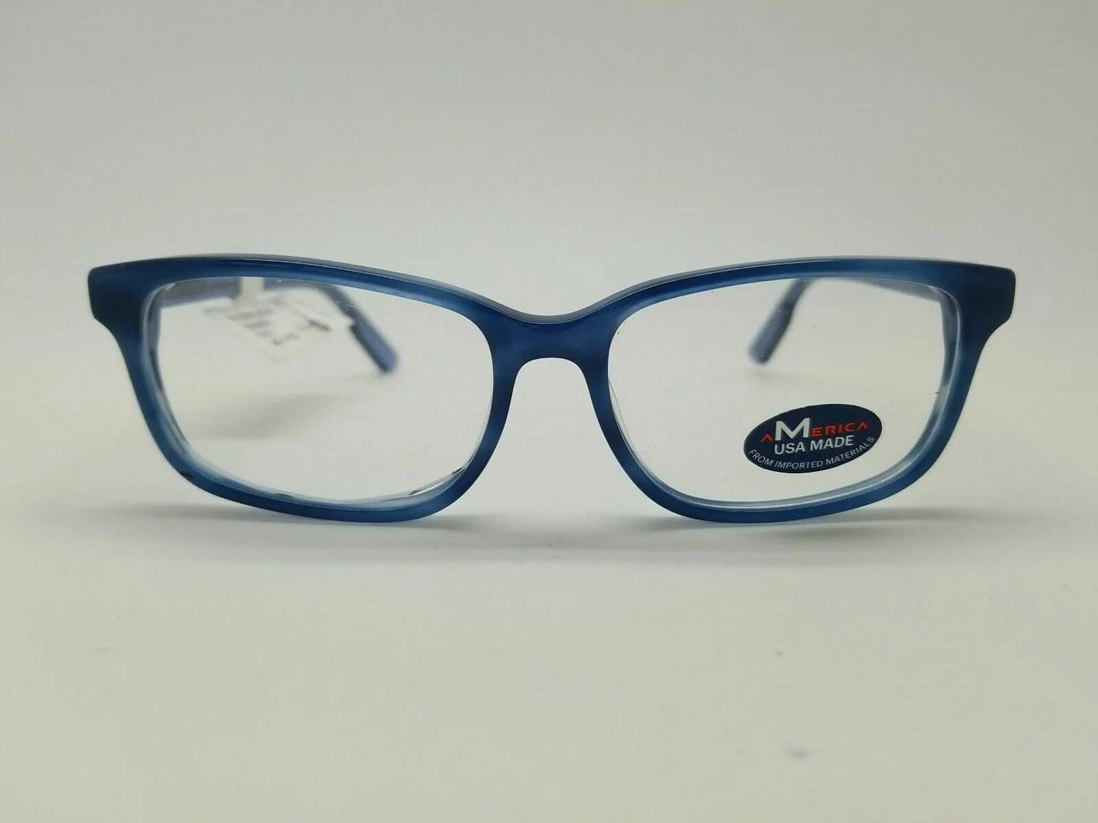 New America USA Made BLUE Eyeglass Frames 49-14-135