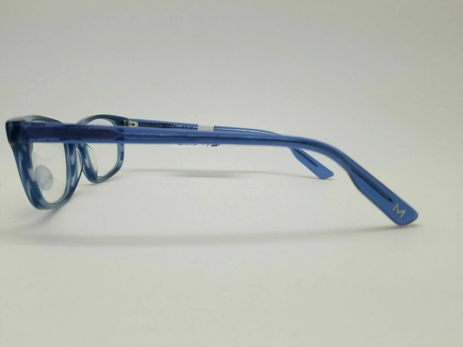 New America USA Made BLUE Eyeglass Frames 49-14-135 4