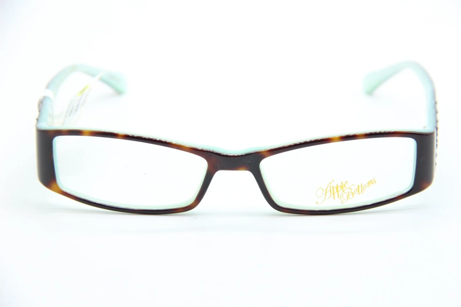 NEW APPLE BOTTOMS AB 712A-2 TORTOISE MINT AUTHENTIC EYEGLASSES 52-16 2