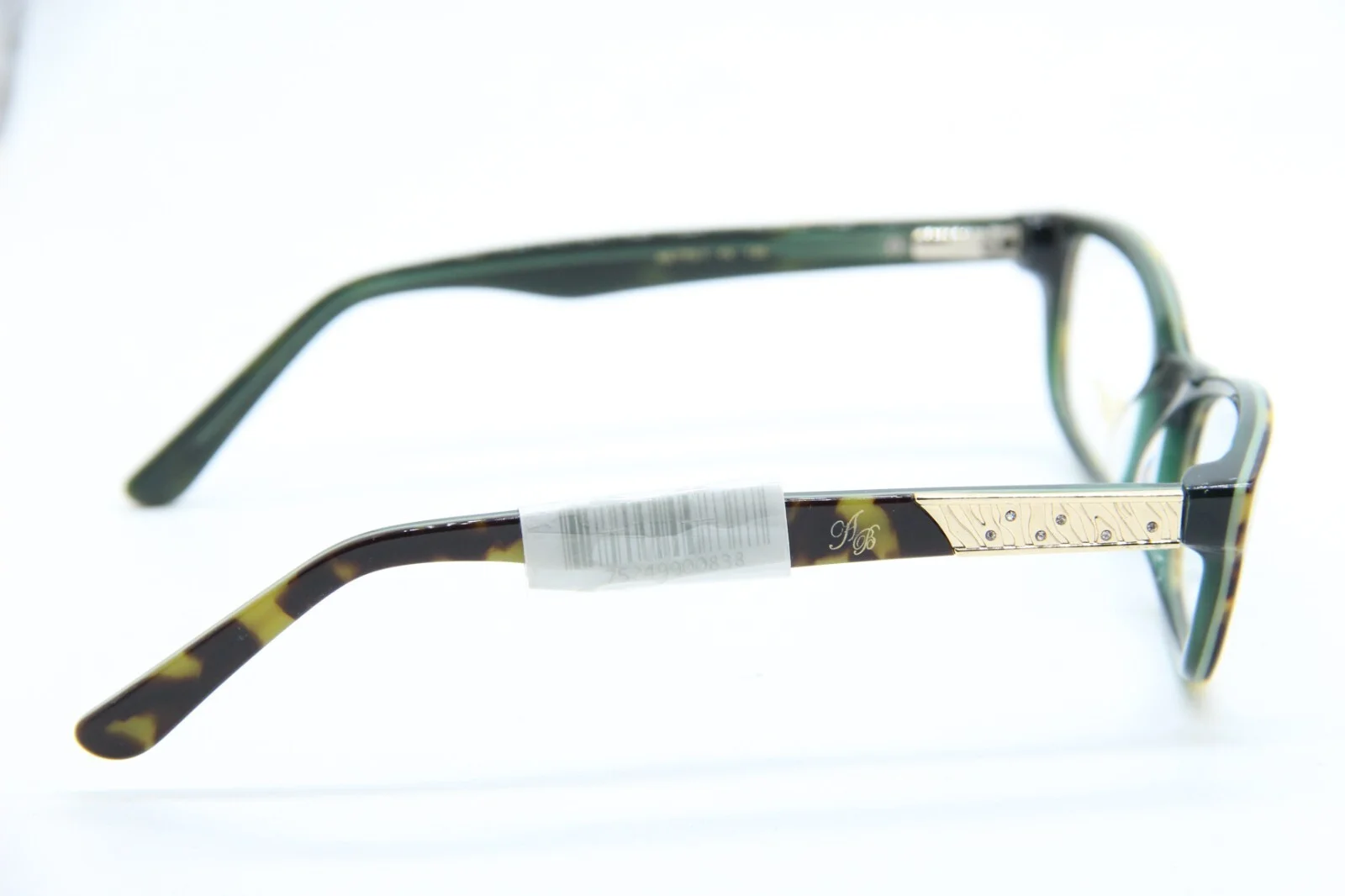 NEW APPLE BOTTOMS AB 775-1 HAVANA GREEN AUTHENTIC EYEGLASSES 51-18 2