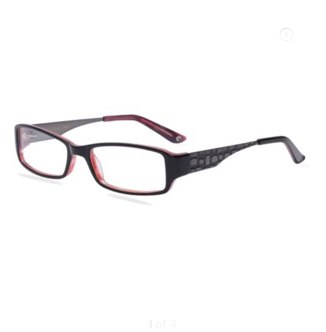 New~ APPLE BOTTOMS Eyeglasses 74153 black red 53-17-135 women $76 FRAMES 4