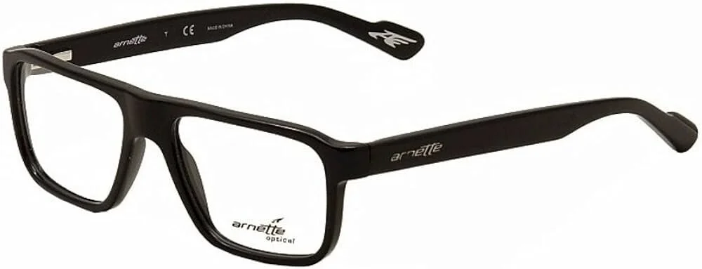 New Arnette Eyeglasses Frame - Revival AN7062 1143- Gloss Black (51-16-135)