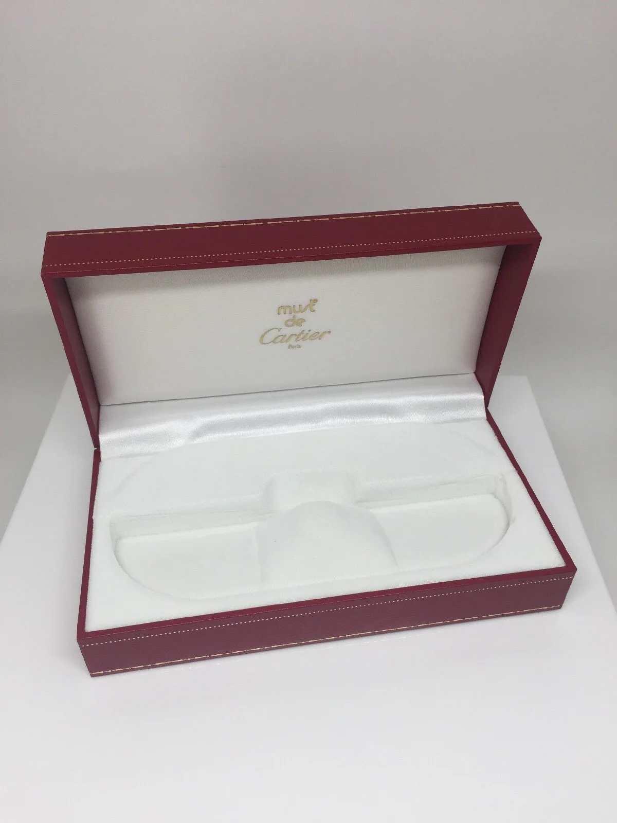 NEW AUTHENTIC CARTIER CASE RED BOX EYEGLASSES SUNGLASSES SANTOS DE CARTIER BOX