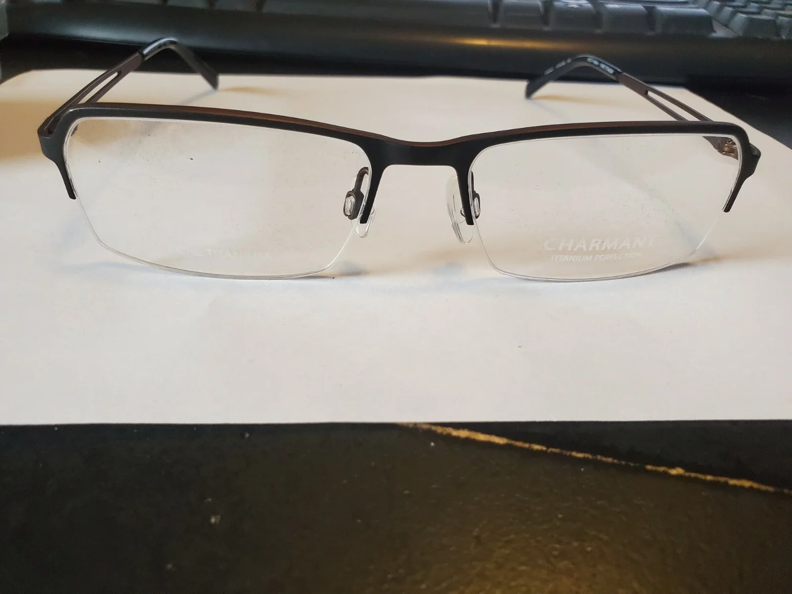 NEW AUTHENTIC Charmant Pure Titanium CH10780 BK BLACK Titan Frames [55-17-140] 2