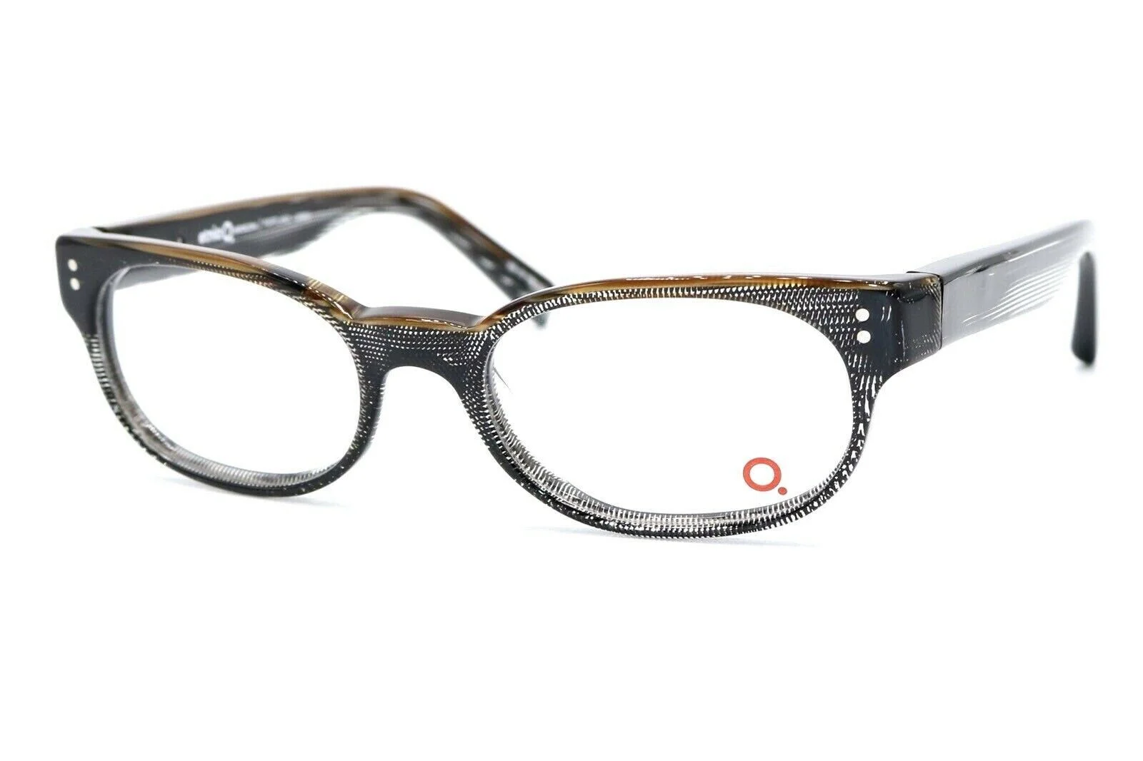 New Authentic Etnia Barcelona Portland Brown Black Unisex Eyeglasses 49-18-135