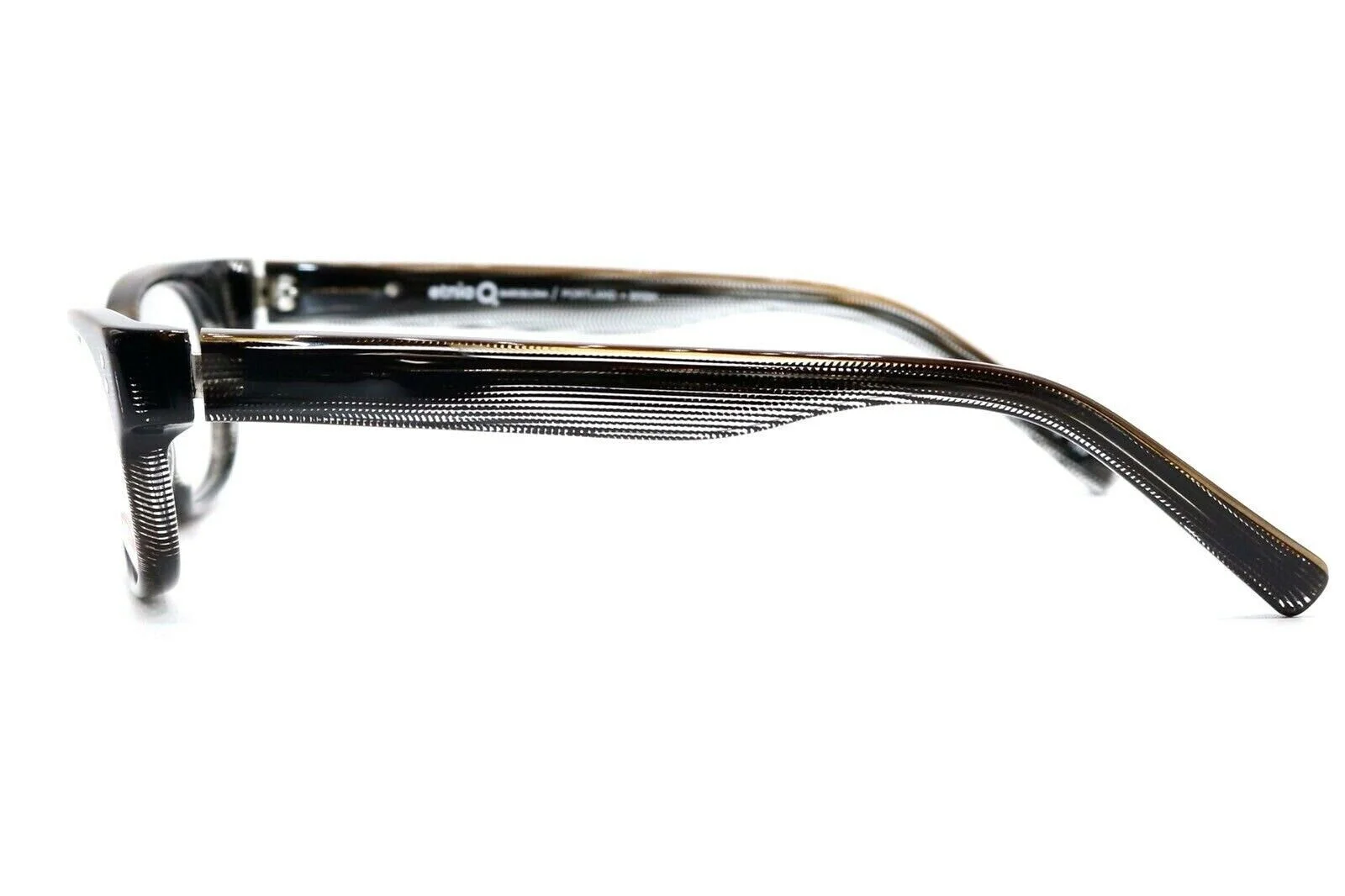 New Authentic Etnia Barcelona Portland Brown Black Unisex Eyeglasses 49-18-135 2