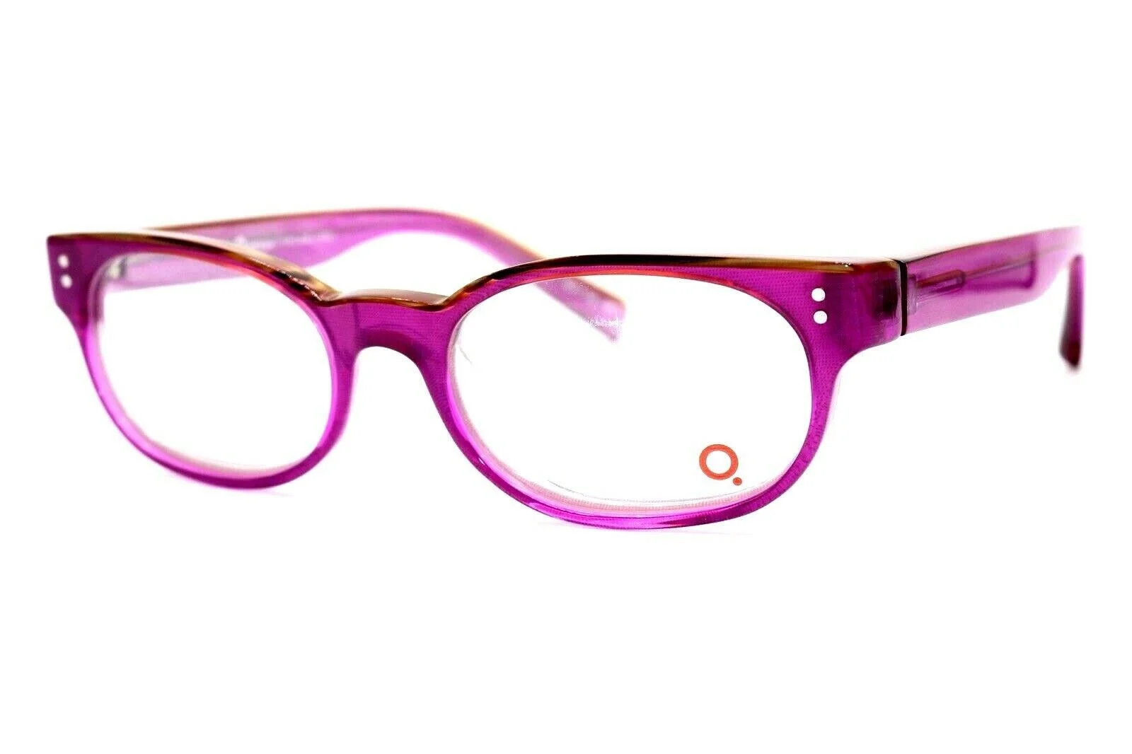 New Authentic Etnia Barcelona Portland Brown Fuchsia Plastic Eyeglasses 49-18