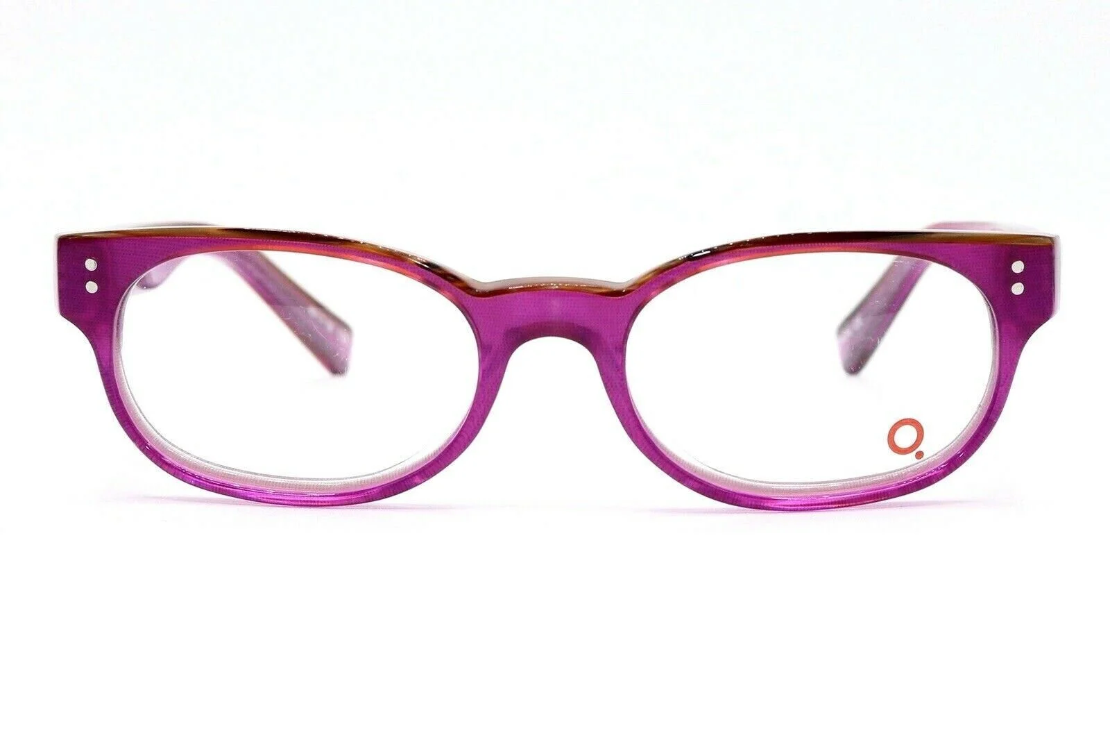 New Authentic Etnia Barcelona Portland Brown Fuchsia Plastic Eyeglasses 49-18 2