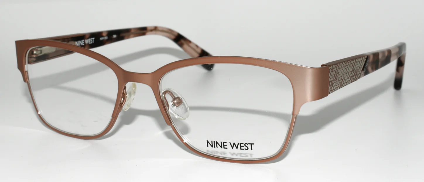 NEW AUTHENTIC EYEGLASSES NINE WEST NW1051 780 ROSE GOLD / TORTOISE 48-17-135