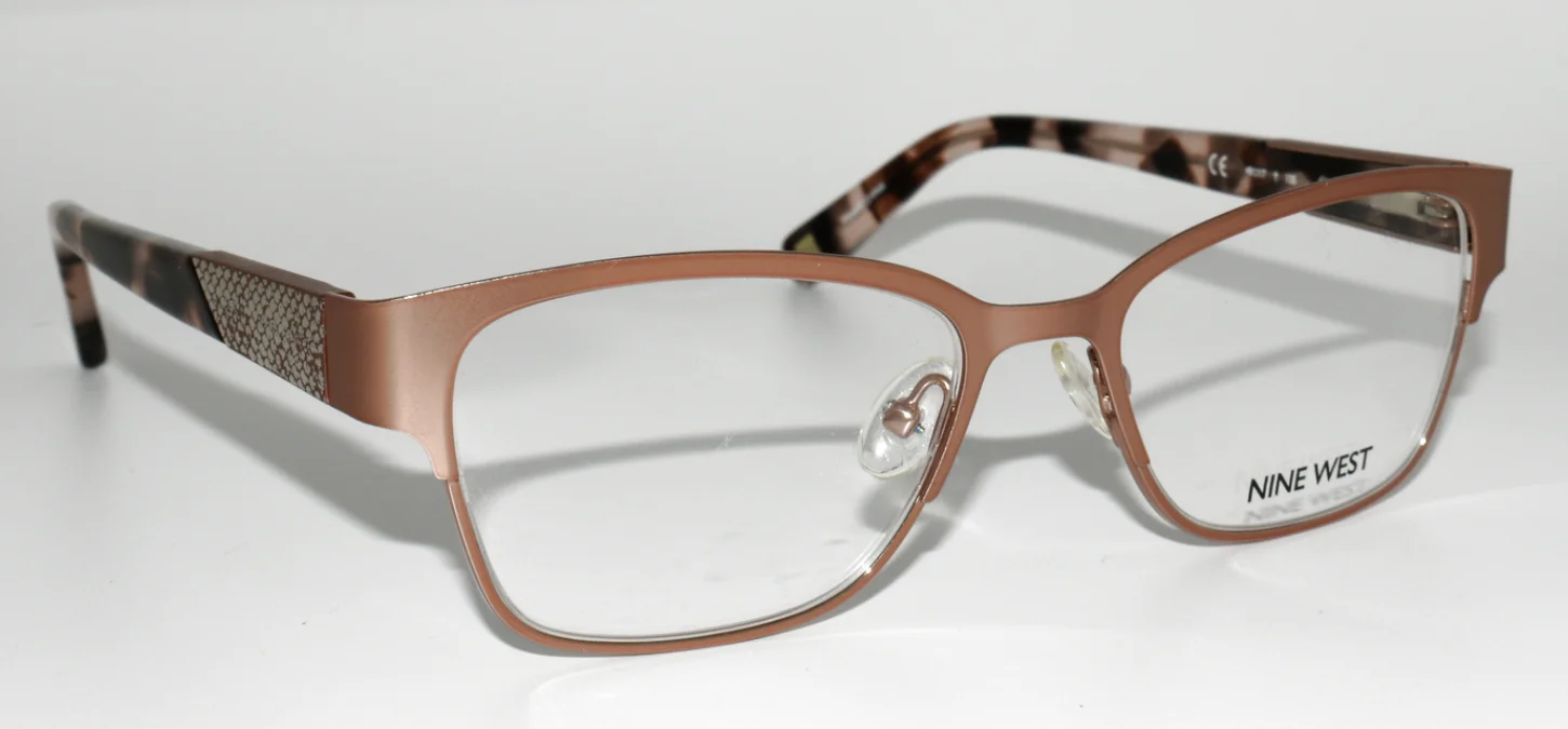 NEW AUTHENTIC EYEGLASSES NINE WEST NW1051 780 ROSE GOLD / TORTOISE 48-17-135 2