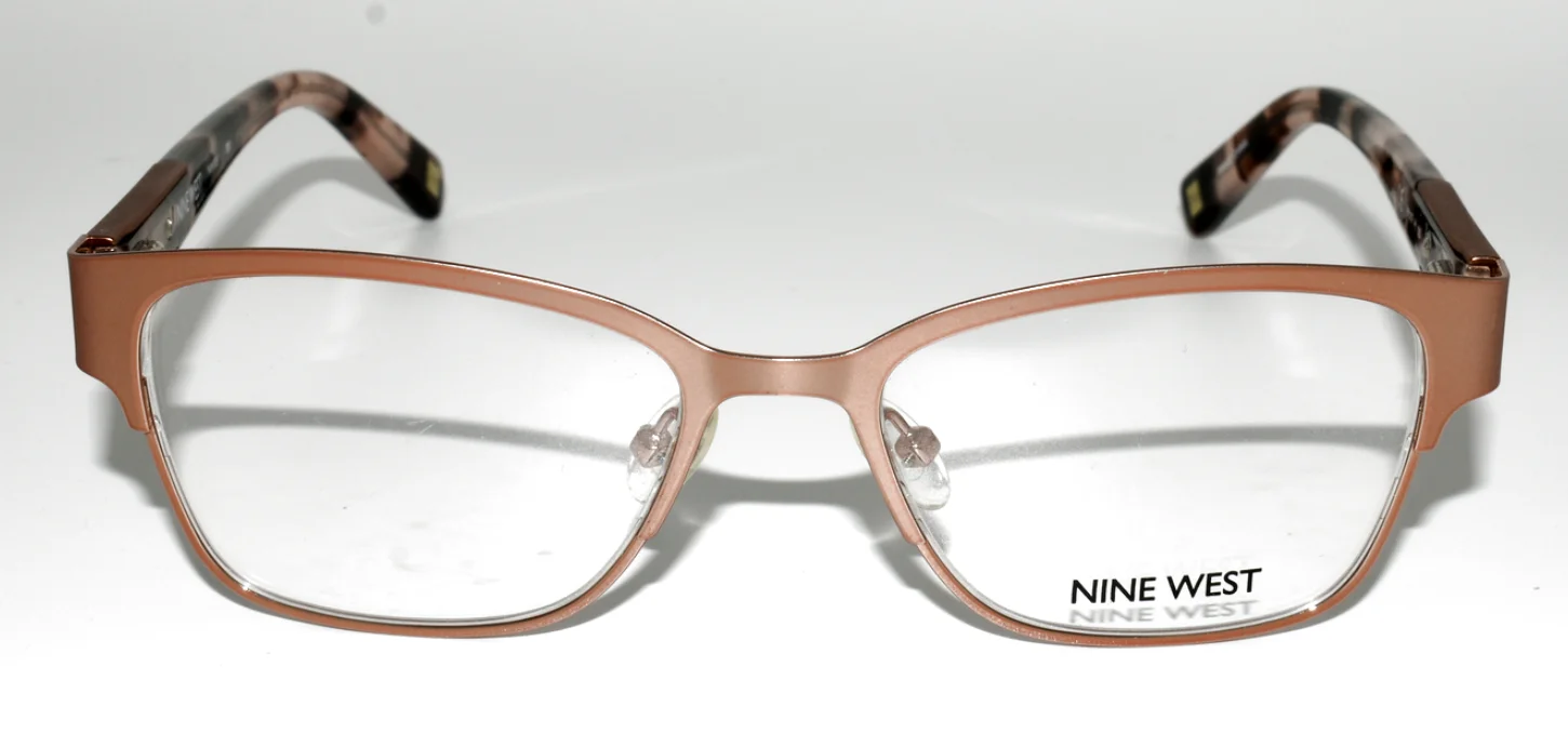 NEW AUTHENTIC EYEGLASSES NINE WEST NW1051 780 ROSE GOLD / TORTOISE 48-17-135 3
