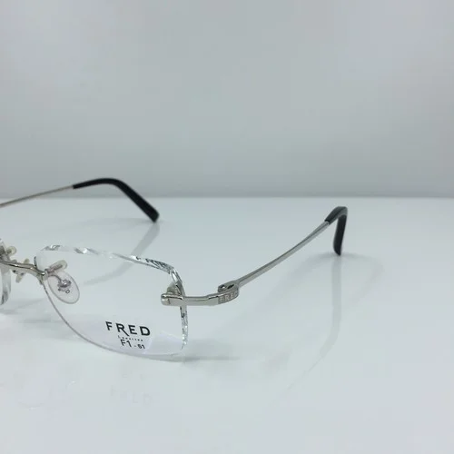 New Authentic FRED Lunettes Manhattan F1 Eyeglasses C. 002 Platinum 51mm France 3