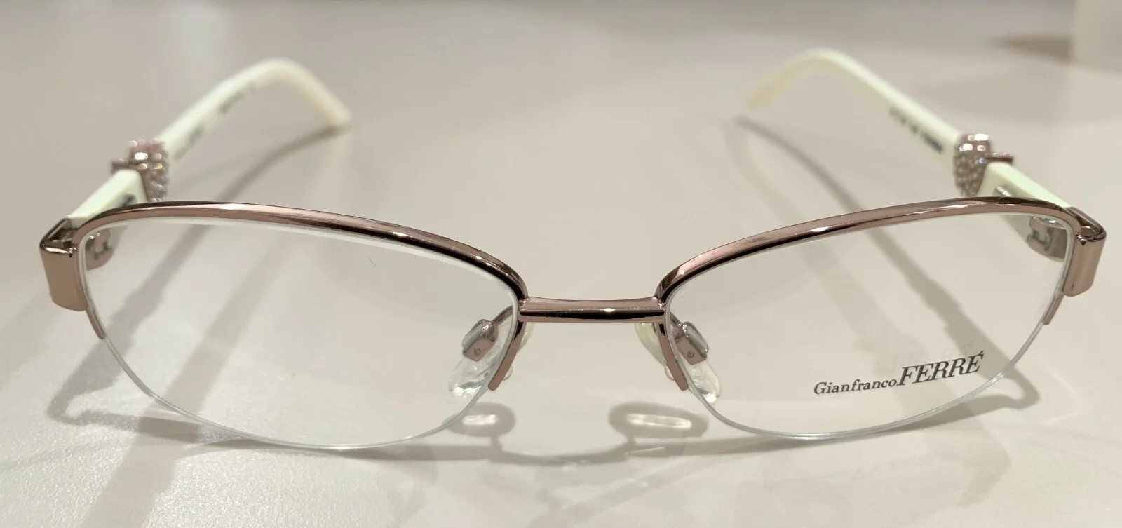 NEW AUTHENTIC GIANFRANCO FERRE FG00604 EYEGLASSES FRAME HALF RIM ITALY 51-16-140