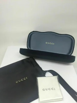 NEW AUTHENTIC GUCCI GG0004O 006 Havana-Blue-Transparent Men Eyeglasses 53mm 2