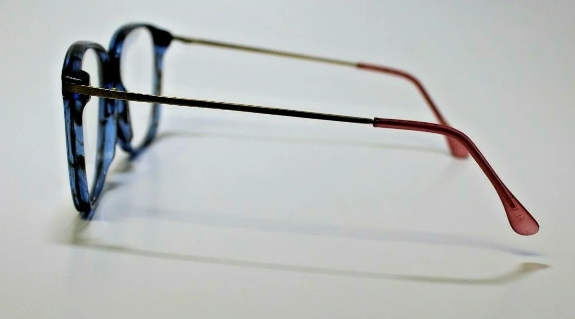 NEW AUTHENTIC ST.MORITZ BOSTON D.BLUE EYEGLASSES FRAME 56-18-145 3