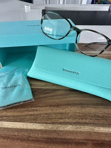 New Authentic Tiffany TF 2109 HB 8124 Ocean Turquoise Eyeglass Frame 53-17-140 3