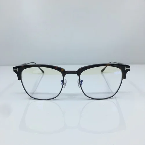 New Authentic Tom Ford TF 5590-F-B Eyeglasses Titanium C. 052 Dark Havana 52mm 3