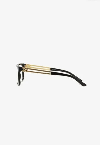 (NEW) AUTHENTIC VERSACE VE-3218 GB1 EYEGLASSES UNISEX 53/17/140 BLACK/GOLD 4