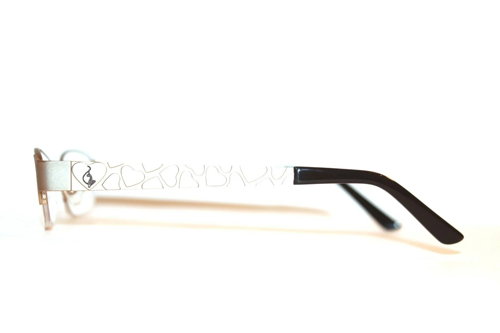 NEW BABY PHAT BP 151 MGD MATTE GOLD SEMI RIMLESS EYEGLASSES FRAMES RX 52-18-135 4
