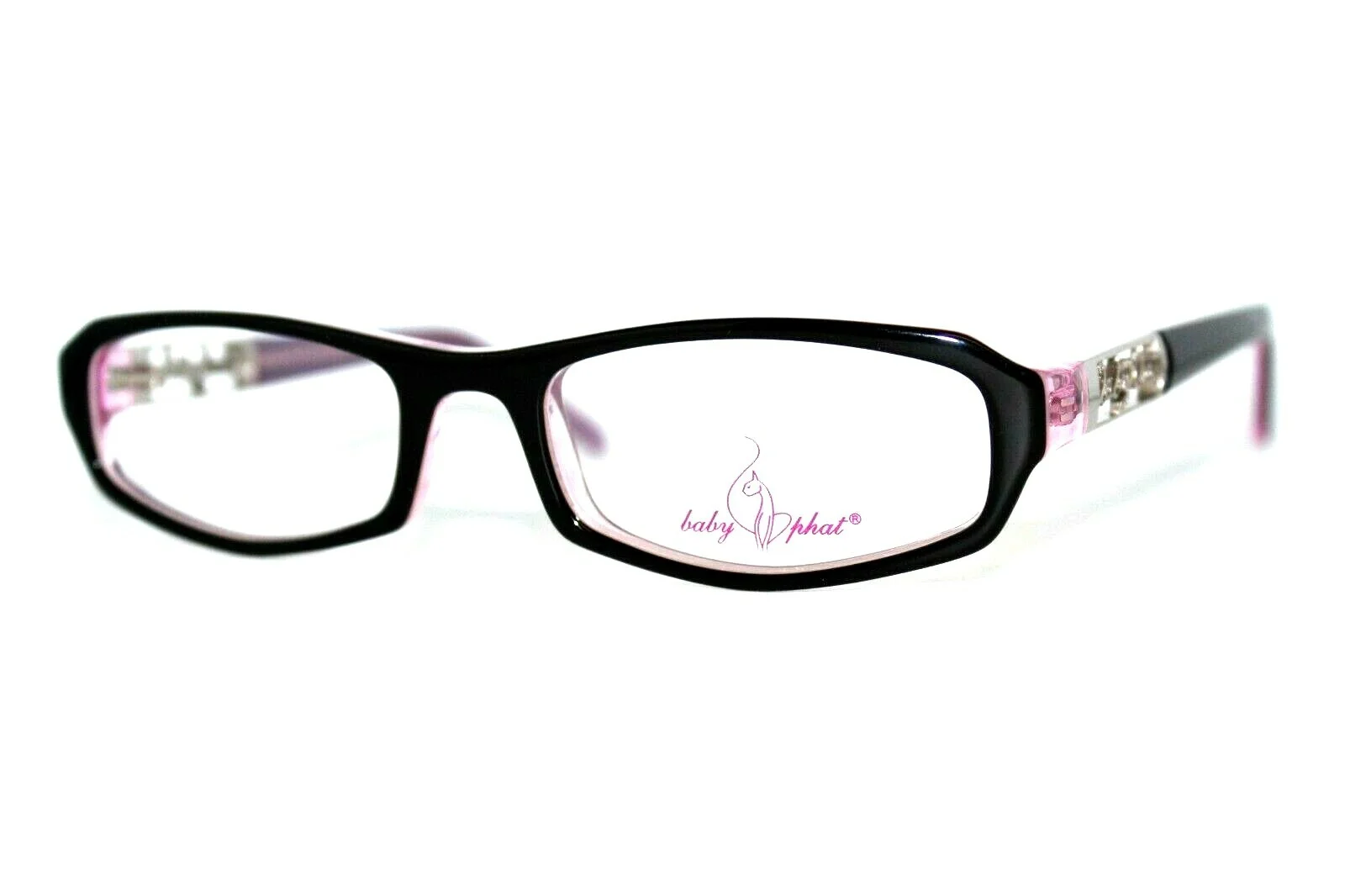 NEW BABY PHAT BV 207 043 BLACK PINK AUTHENTIC EYEGLASSES TEEN