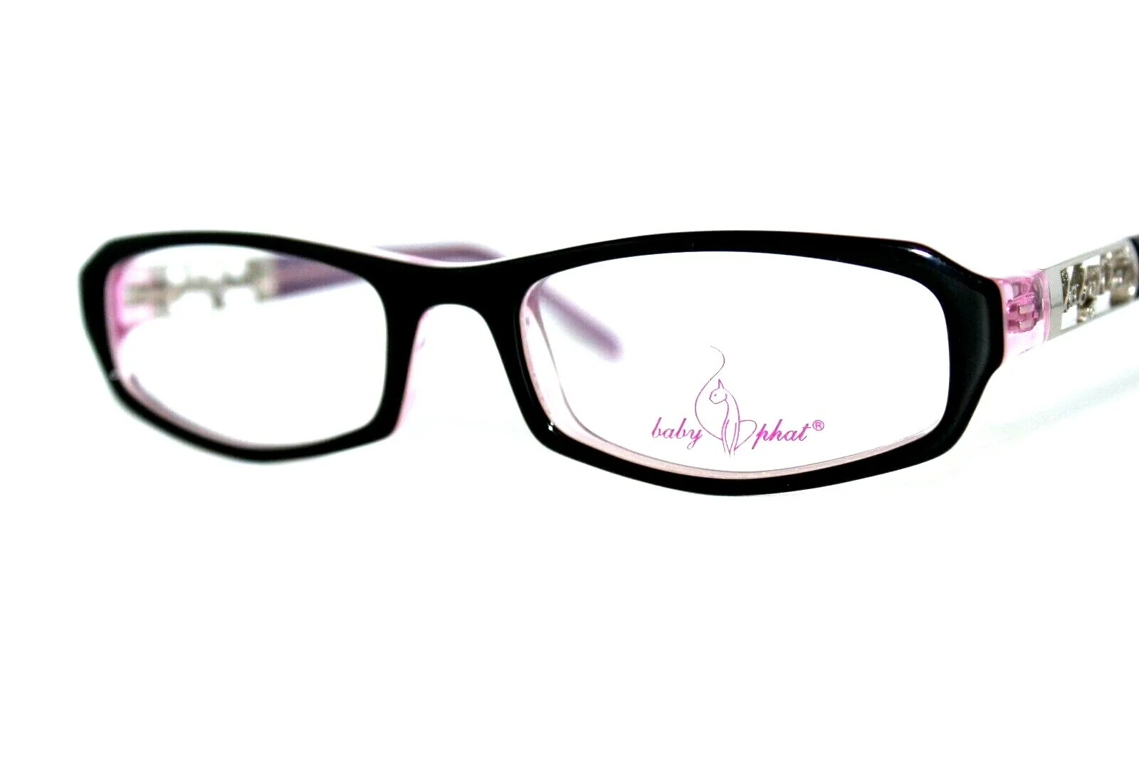 NEW BABY PHAT BV 207 043 BLACK PINK AUTHENTIC EYEGLASSES TEEN 2