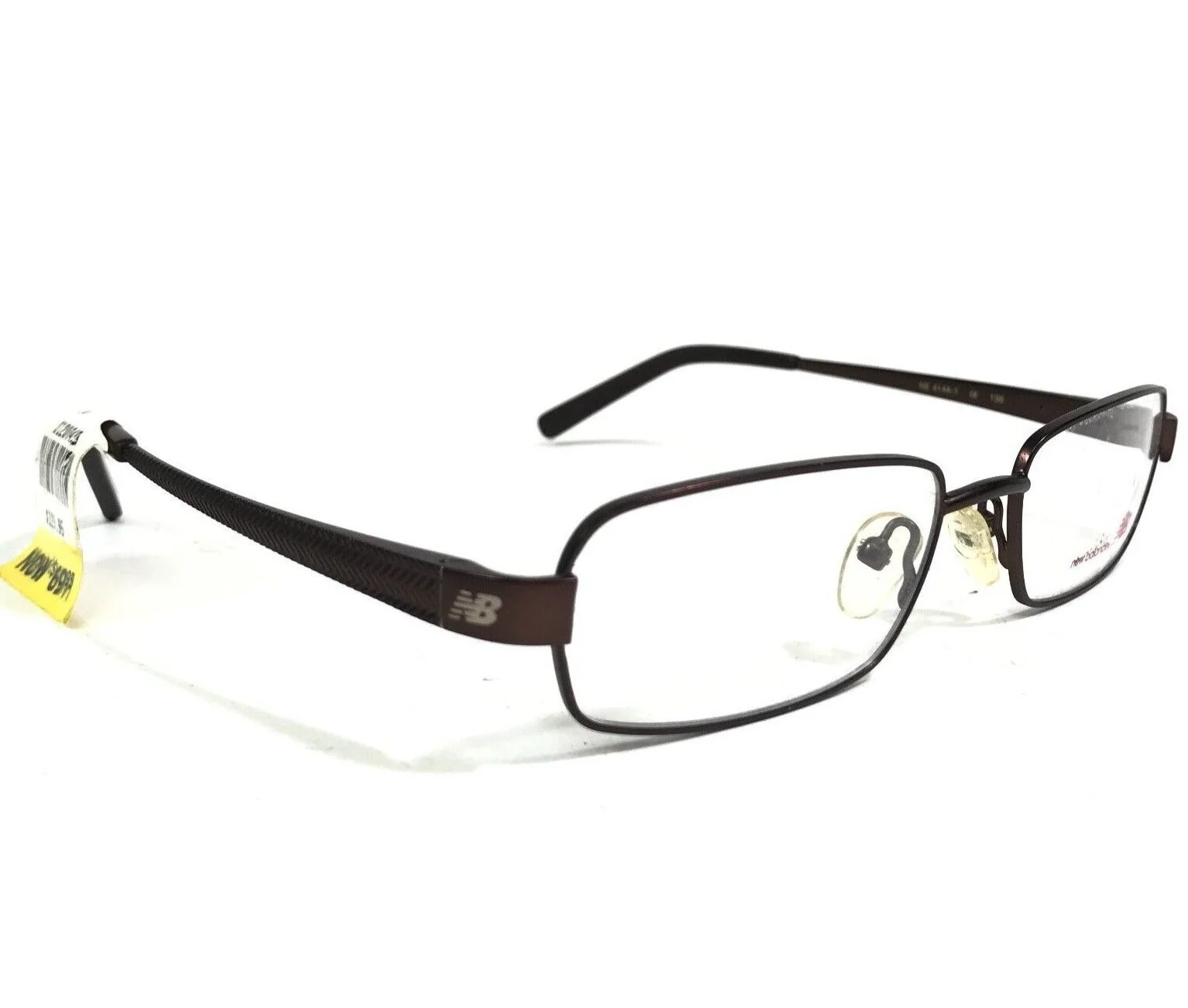 New Balance Eyeglasses Frames NB414A-1 Brown Rectangular Full Rim 53-17-135