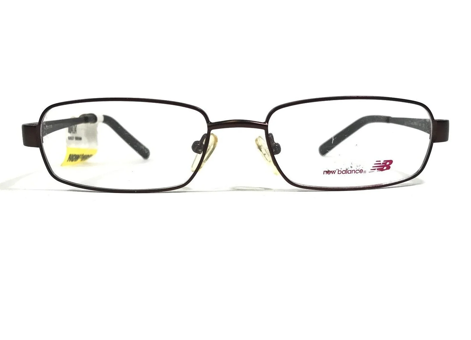 New Balance Eyeglasses Frames NB414A-1 Brown Rectangular Full Rim 53-17-135 2