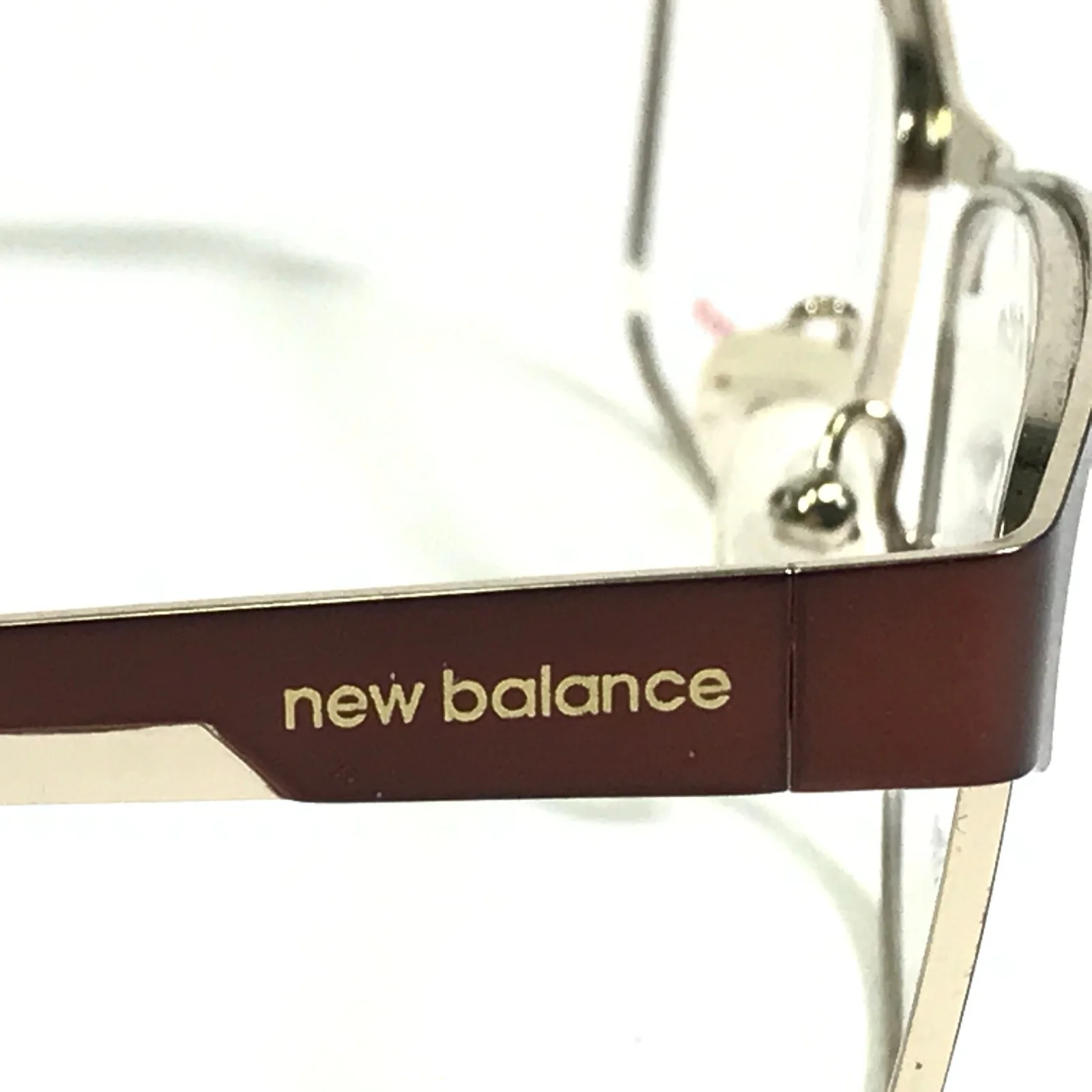 New Balance NB 629-1 Eyeglasses Frames Brown Square Full Rim 52-17-135 4
