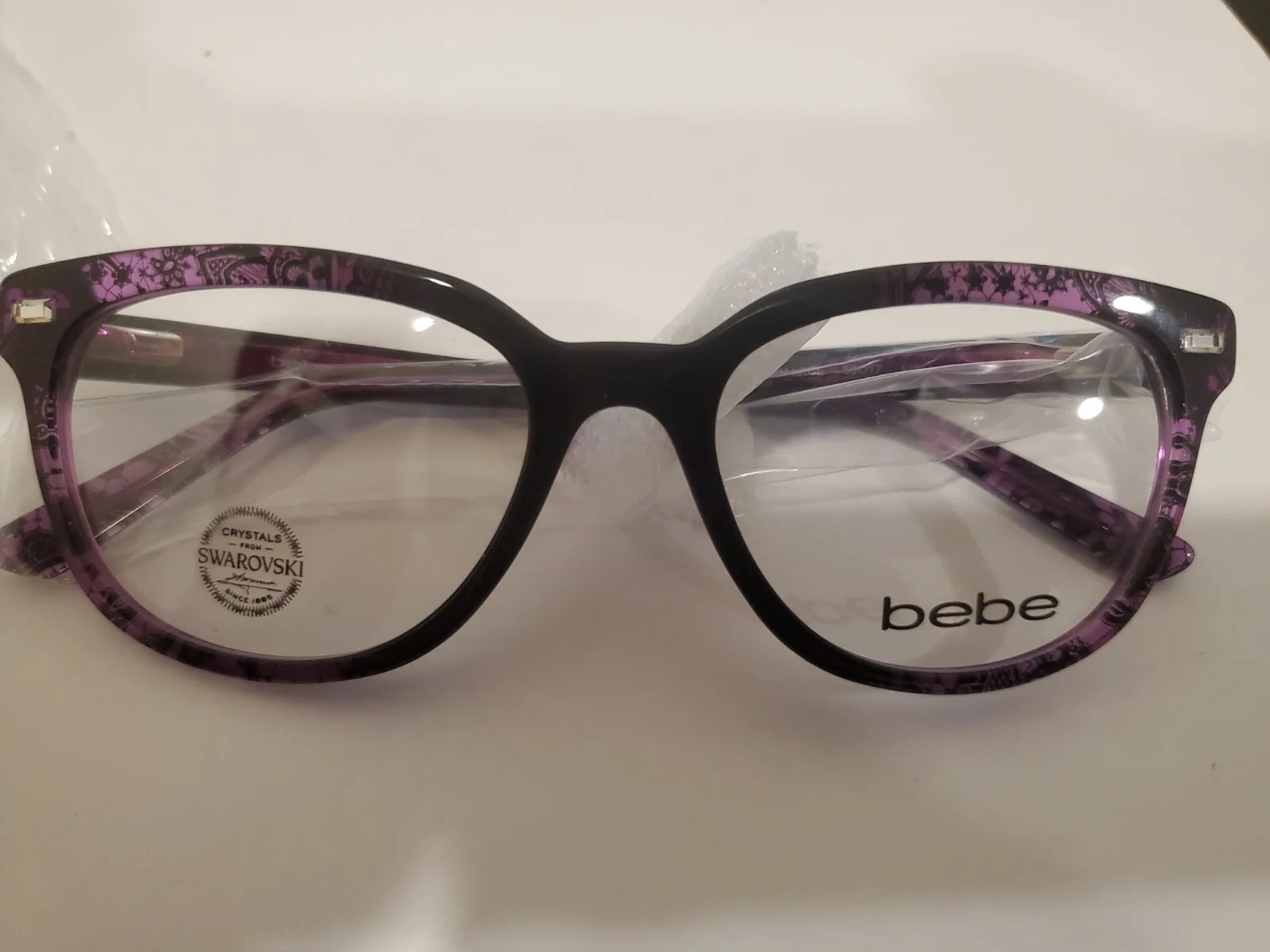 NEW bebe Witty BB5143 (505) Plum Lace EYEGLASSES 50-17-135 B37mm PERFECT 2