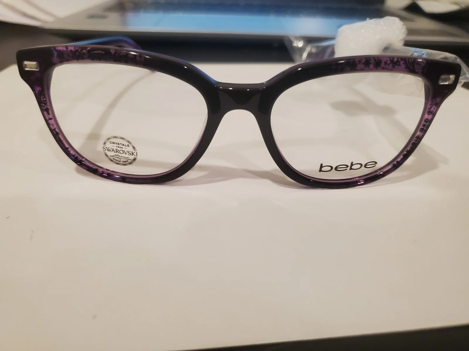 NEW bebe Witty BB5143 (505) Plum Lace EYEGLASSES 50-17-135 B37mm PERFECT 3