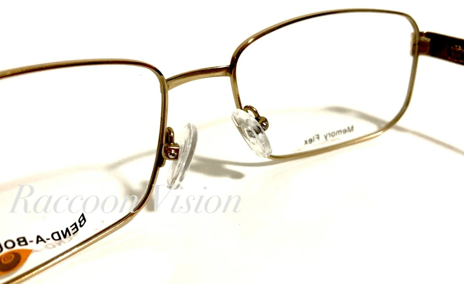 NEW BEND-A-BOUTS FRANKLIN GOLD AUTHENTIC EYEGLASSES RX METAL MENS 55-16-145 MM 3