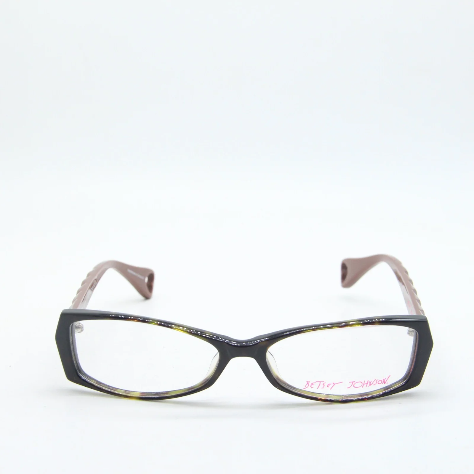 NEW BETSEY JOHNSON BRILLIANCE BJ096 02 ESP BLACK AUTHENTIC EYEGLASSES 53-15 2