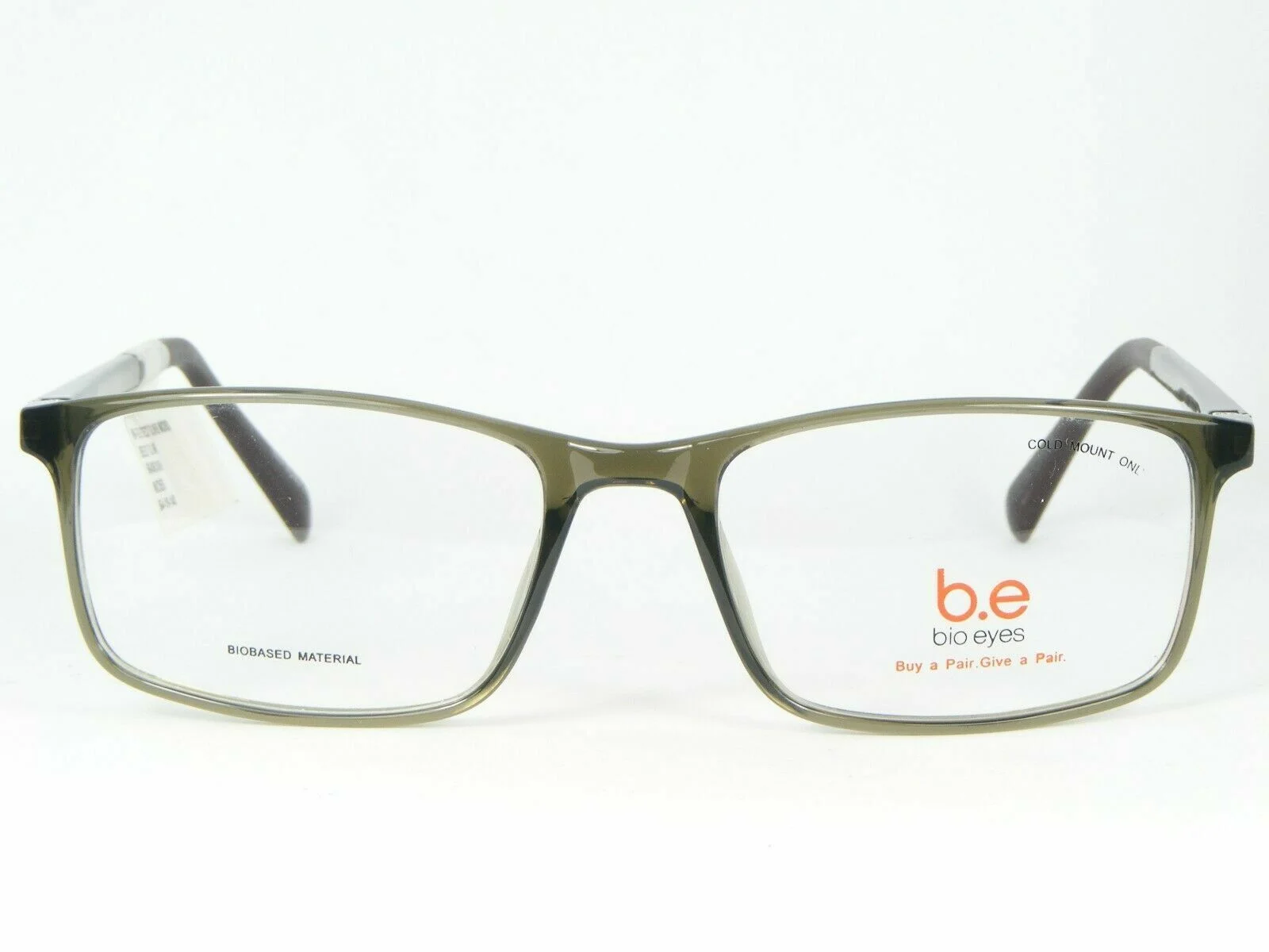 NEW Bio Eyes B.E OLIVE BE27 MOSS EYEGLASS FRAMES 54-18-140 2
