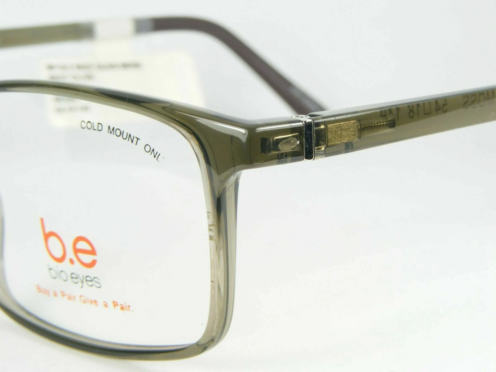 NEW Bio Eyes B.E OLIVE BE27 MOSS EYEGLASS FRAMES 54-18-140 3