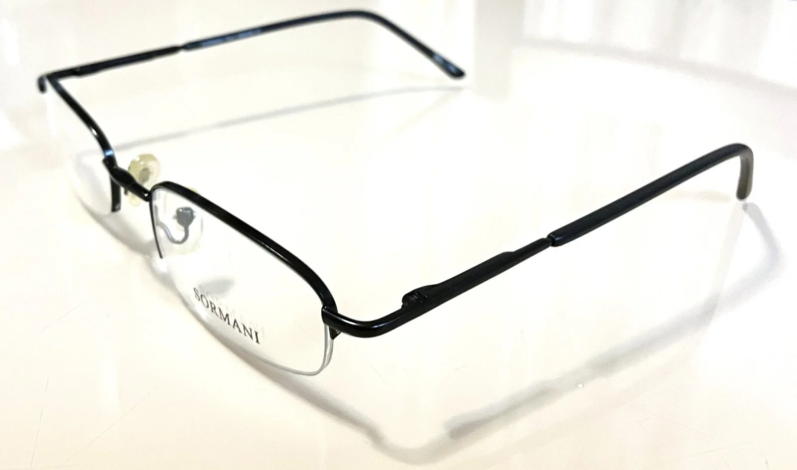 New Black Sormani Eyeglasses Rimless Frames ~ Discontinued Model ~ Closeout SALE 2