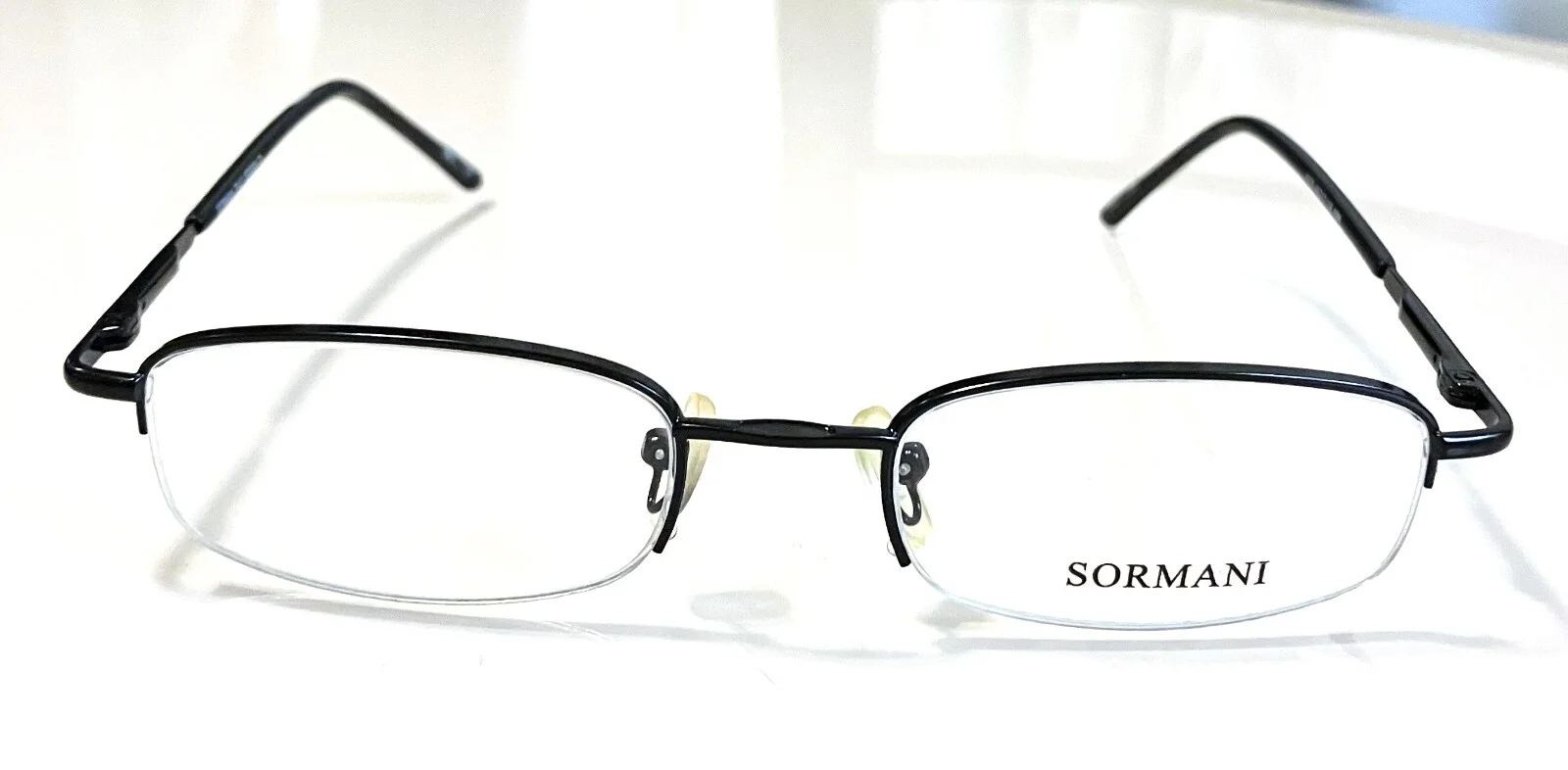 New Black Sormani Eyeglasses Rimless Frames ~ Discontinued Model ~ Closeout SALE 4