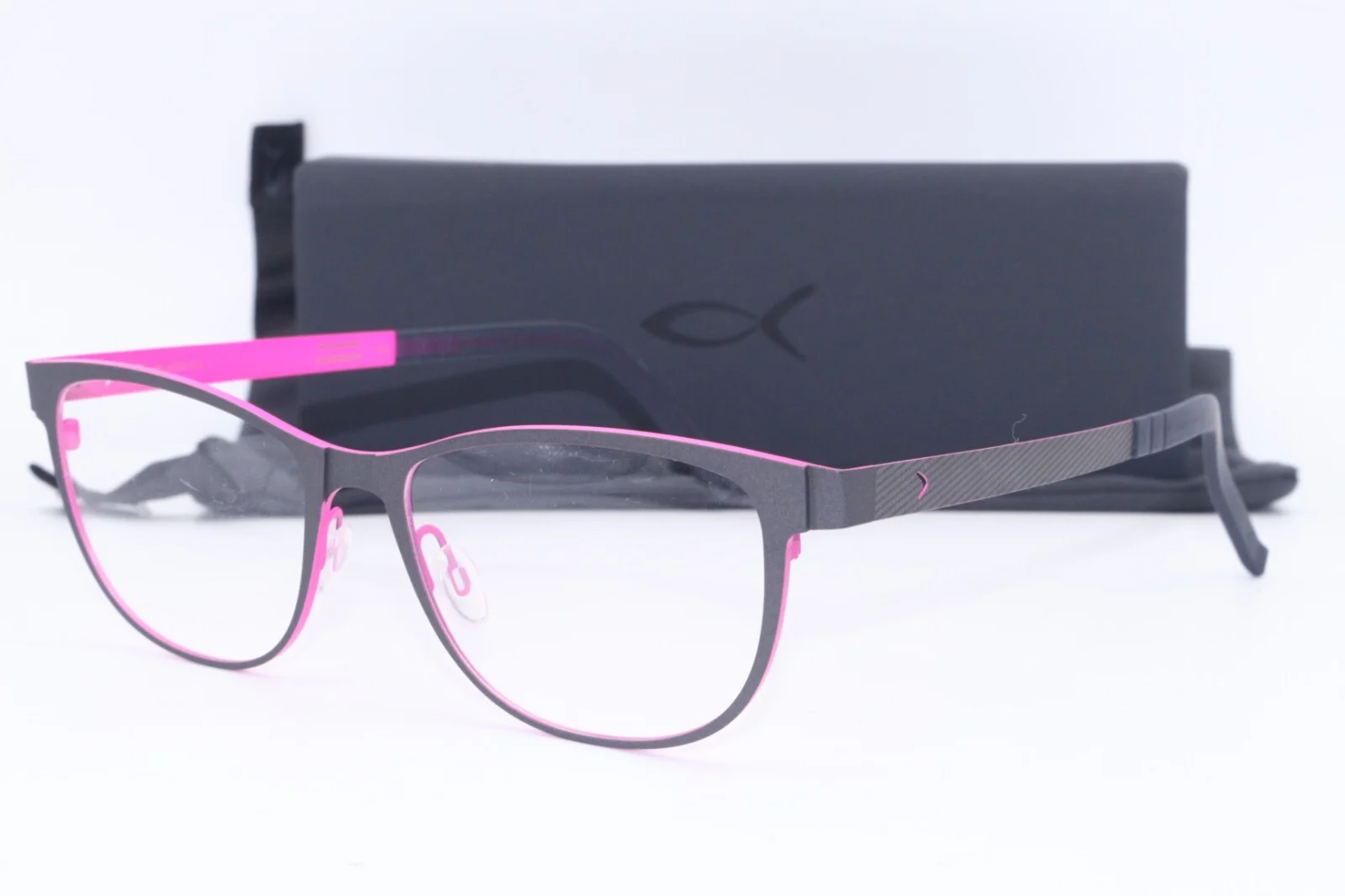 NEW BLACKFIN BF 693 COL. 465 BALTIMORE BLACK TITANIUM AUTHENTIC EYEGLASSES 53-16