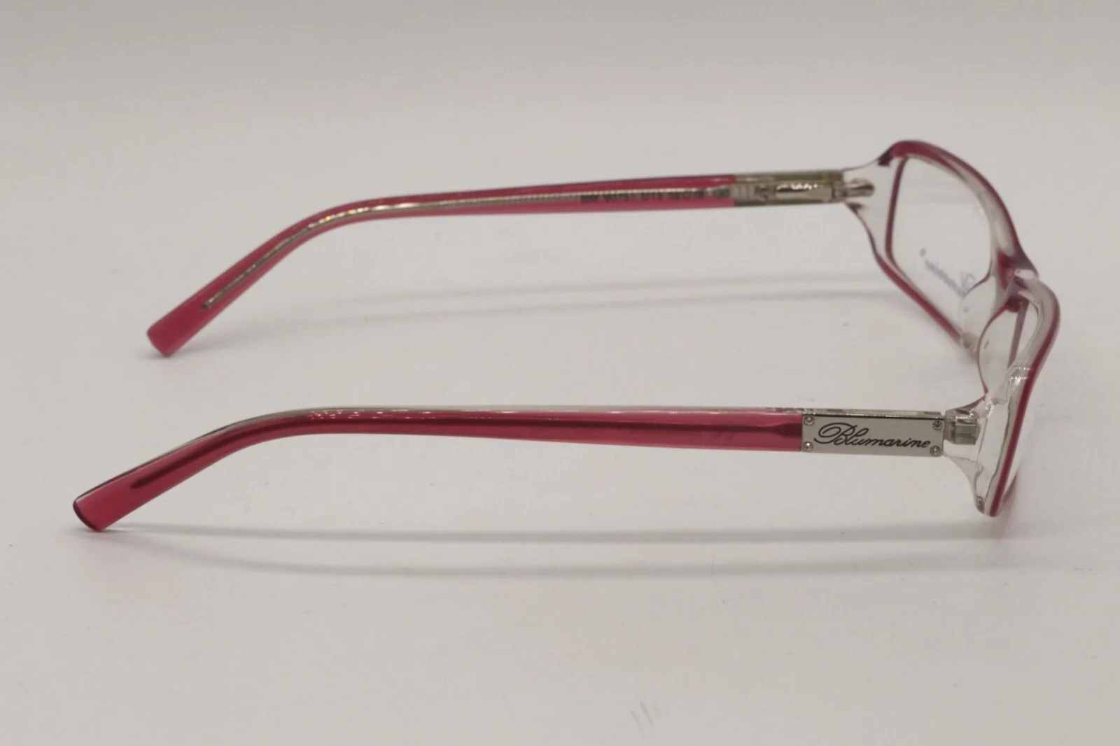 NEW BLUMARINE BM 90751 D13 CLEAR PINK SILVER AUTHENTIC FRAMES EYEGLASSES 52-18 3
