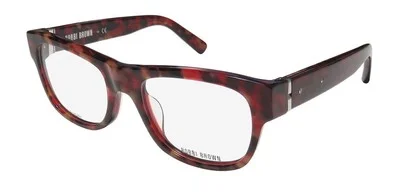 NEW BOBBI BROWN THE ADDISON GLASSES 48-18-135 FULL-RIM DESIGNER PLASTIC RED 8Q8