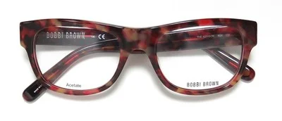 NEW BOBBI BROWN THE ADDISON GLASSES 48-18-135 FULL-RIM DESIGNER PLASTIC RED 8Q8 2