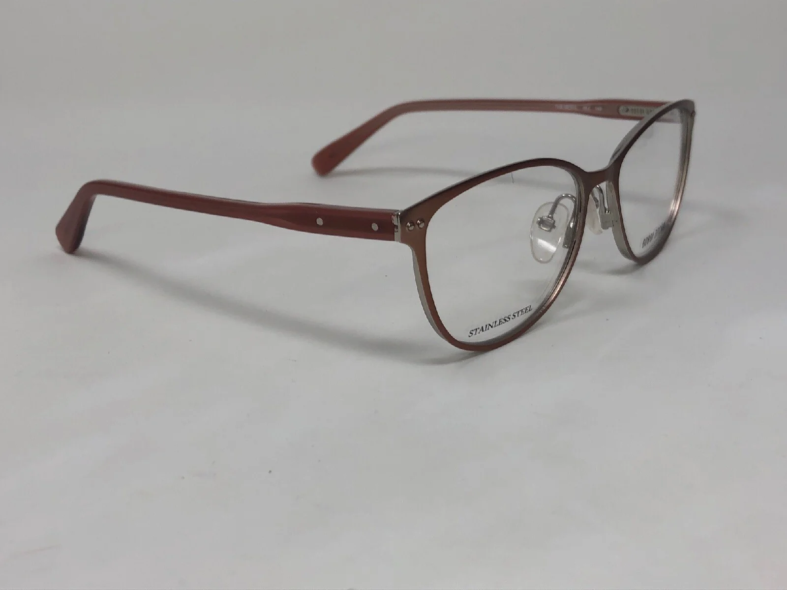New BOBBI BROWN The Meryl Light Brown/ Peach Womens Eyeglasses Frame 53-16-140 4