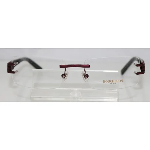 New Boucheron Beo 139.02 Burgundy Rimless Eyeglasses 54 mm 4