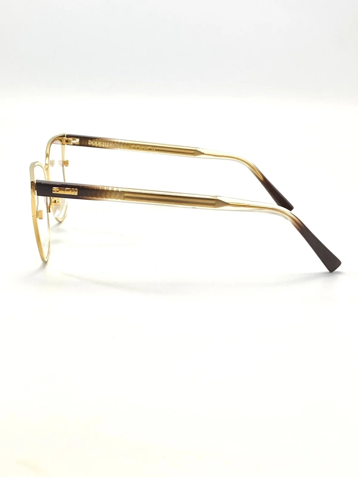 NEW BOUCHERON PARIS BC0014O 003 GOLD AUTHENTIC EYEGLASSES 52-17 140 W/CASE 3