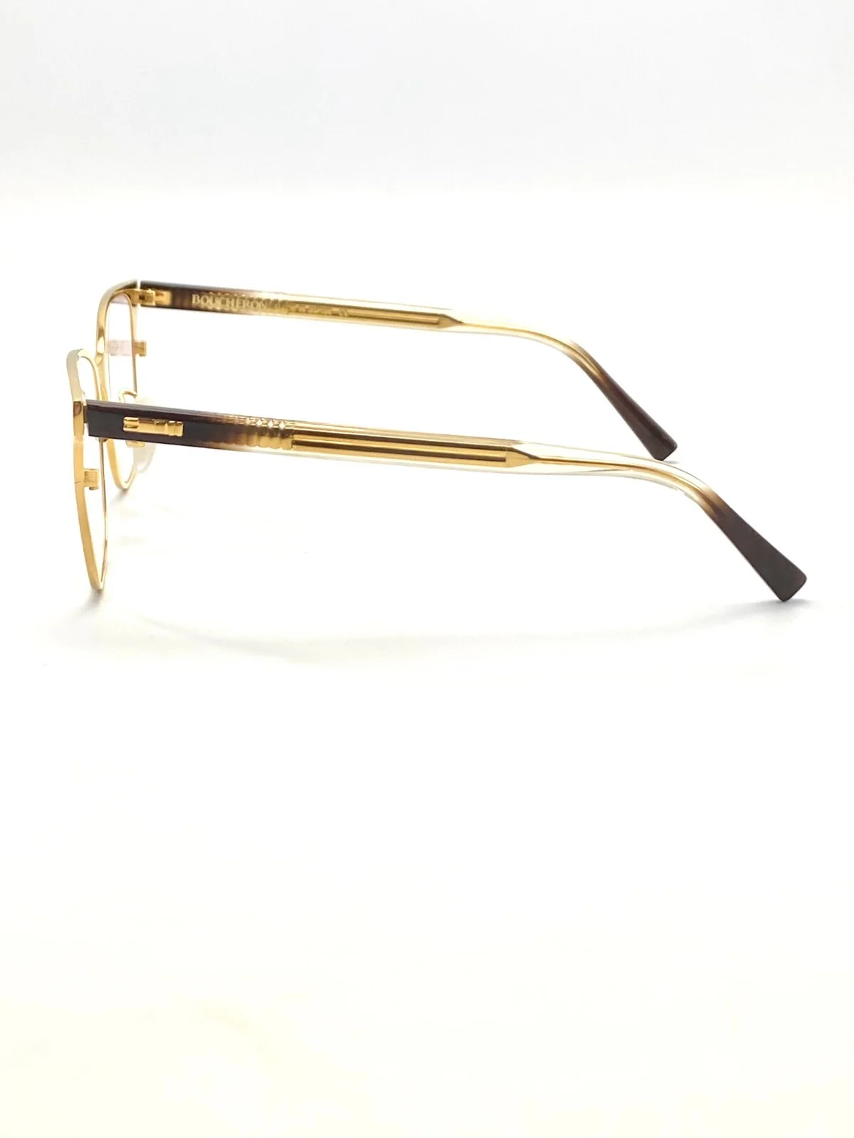 NEW BOUCHERON PARIS BC0014OA 003 GOLD AUTHENTIC EYEGLASSES 54-17 140 W/CASE 3