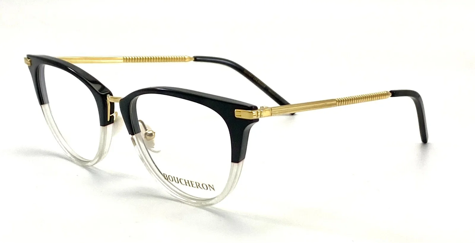 NEW BOUCHERON PARIS BC0026O 003 BLACK AUTHENTIC EYEGLASSES 51-19 140 W/CASE 2