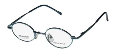 NEW BROADWAY COLLECTION FLEX 61 GLASSES BLUE BLUE ROUND 37-16-120 METAL FULL-RIM
