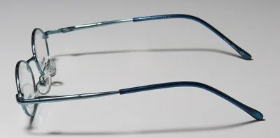 NEW BROADWAY COLLECTION FLEX 61 GLASSES BLUE BLUE ROUND 37-16-120 METAL FULL-RIM 4