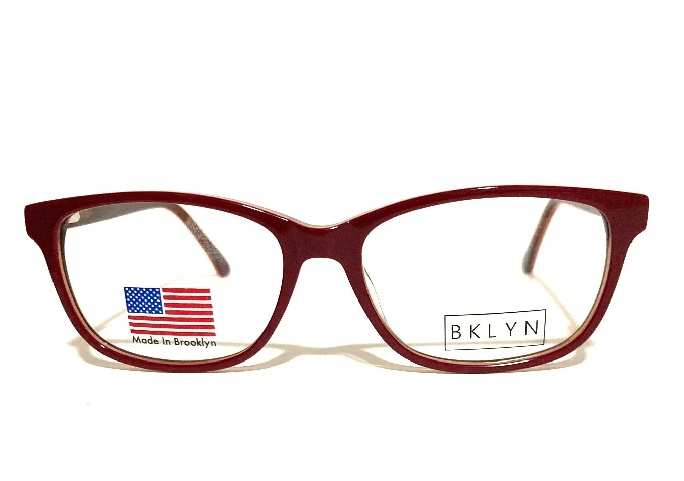 NEW BROOKLYN BKLYN GREENWOOD BURG0 BURGUNDY AUTHENTIC EYEGLASSES 53-16-140 CASE 3