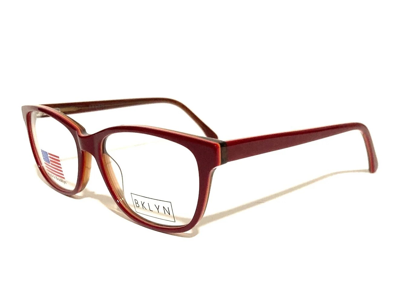 NEW BROOKLYN BKLYN GREENWOOD BURG0 BURGUNDY AUTHENTIC EYEGLASSES 53-16-140 CASE 4