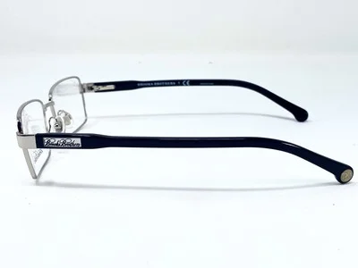 New BROOKS BROTHERS 1028 Silver/ Black Mens Eyeglasses Frame 53-17-145 3